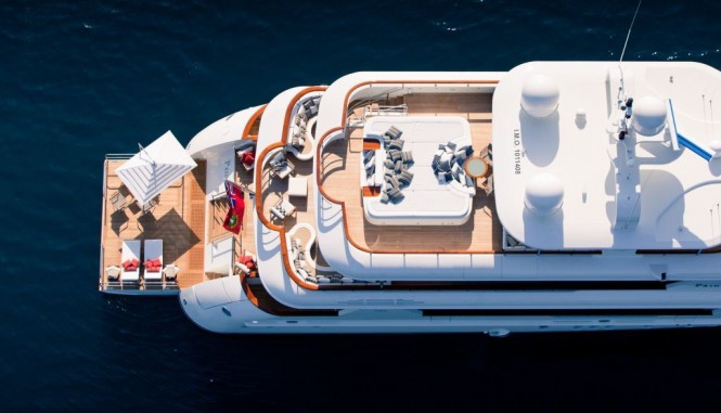 Superyacht PRIDE -  Decks From Above
